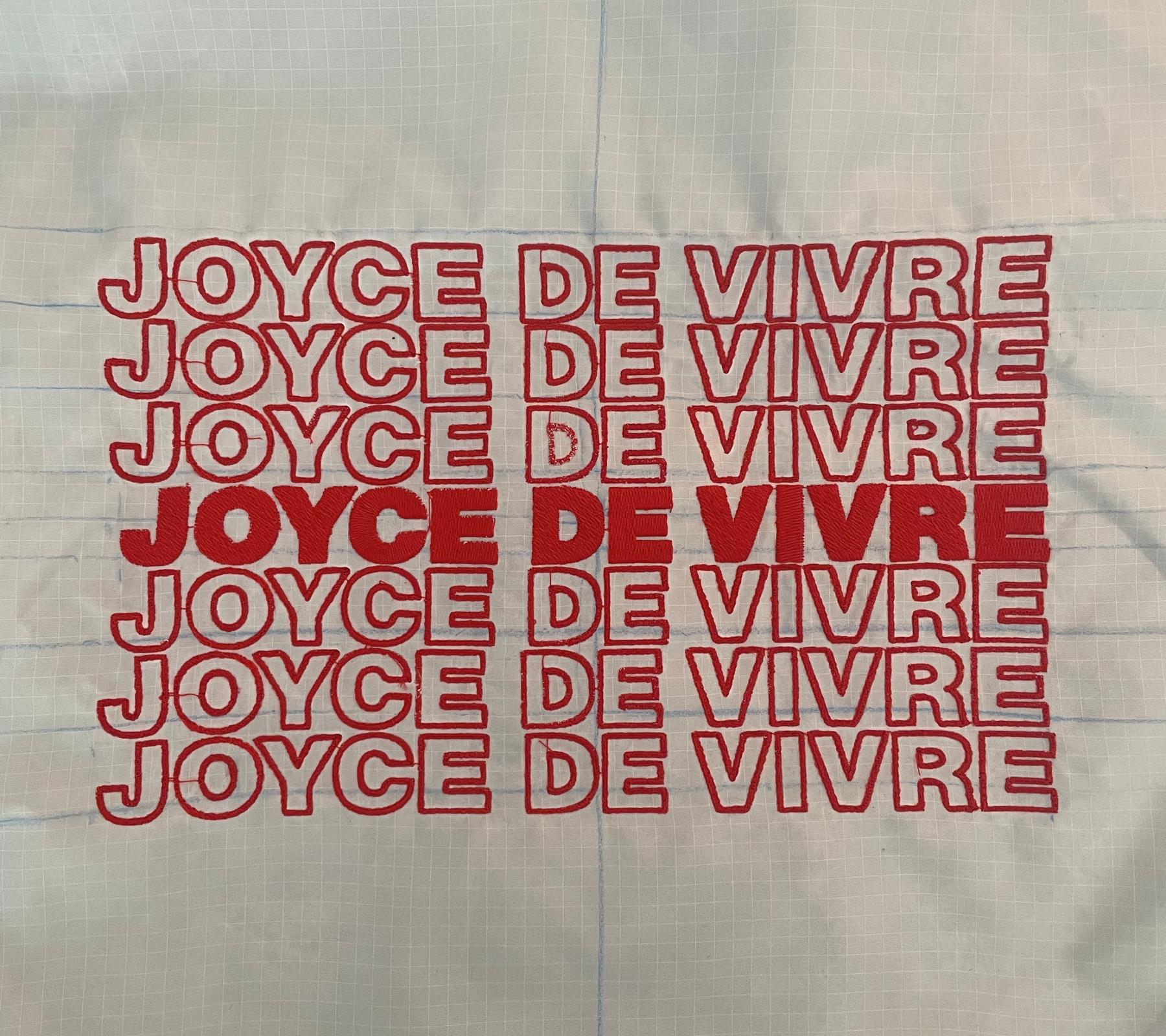 Joyce De Vivre Plastic Bag